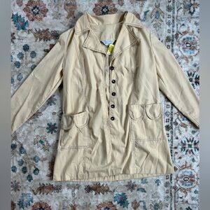 Classic Cream Women's Long Trench Coat